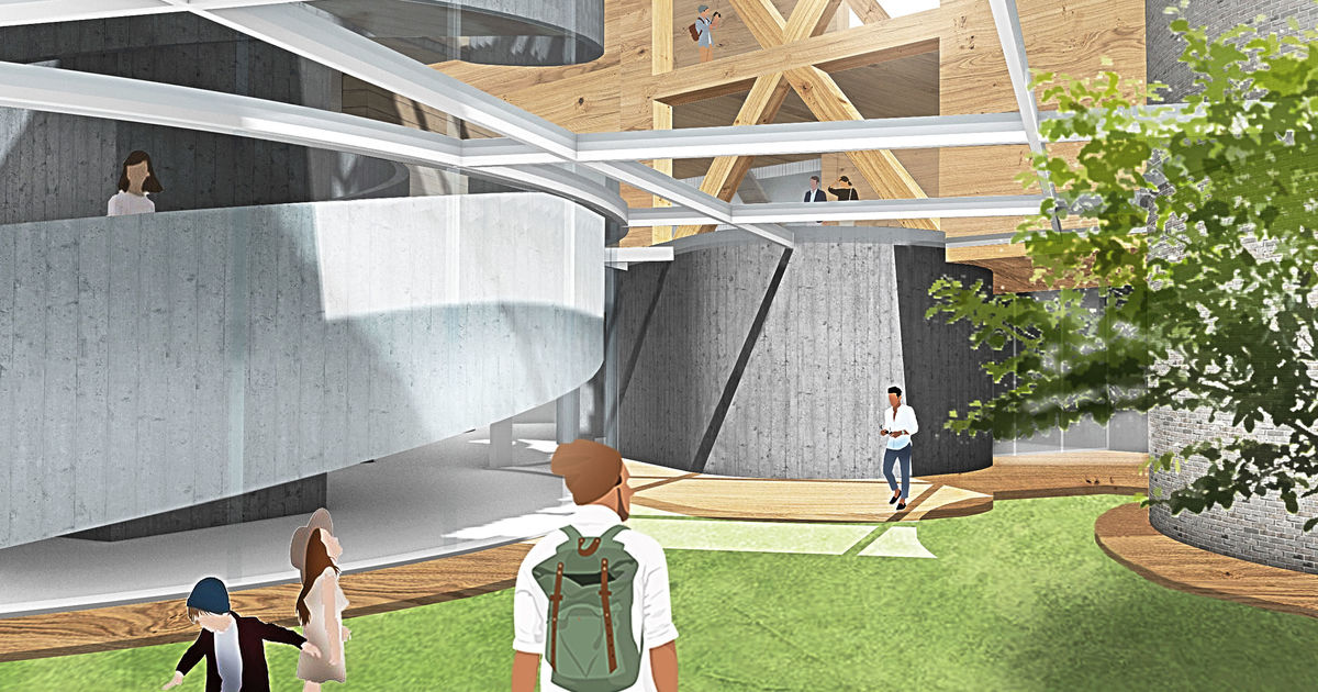 Tempus ex machina courtyard.